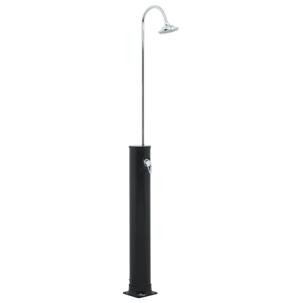 Fekete szolárzuhany 214 cm 20 l