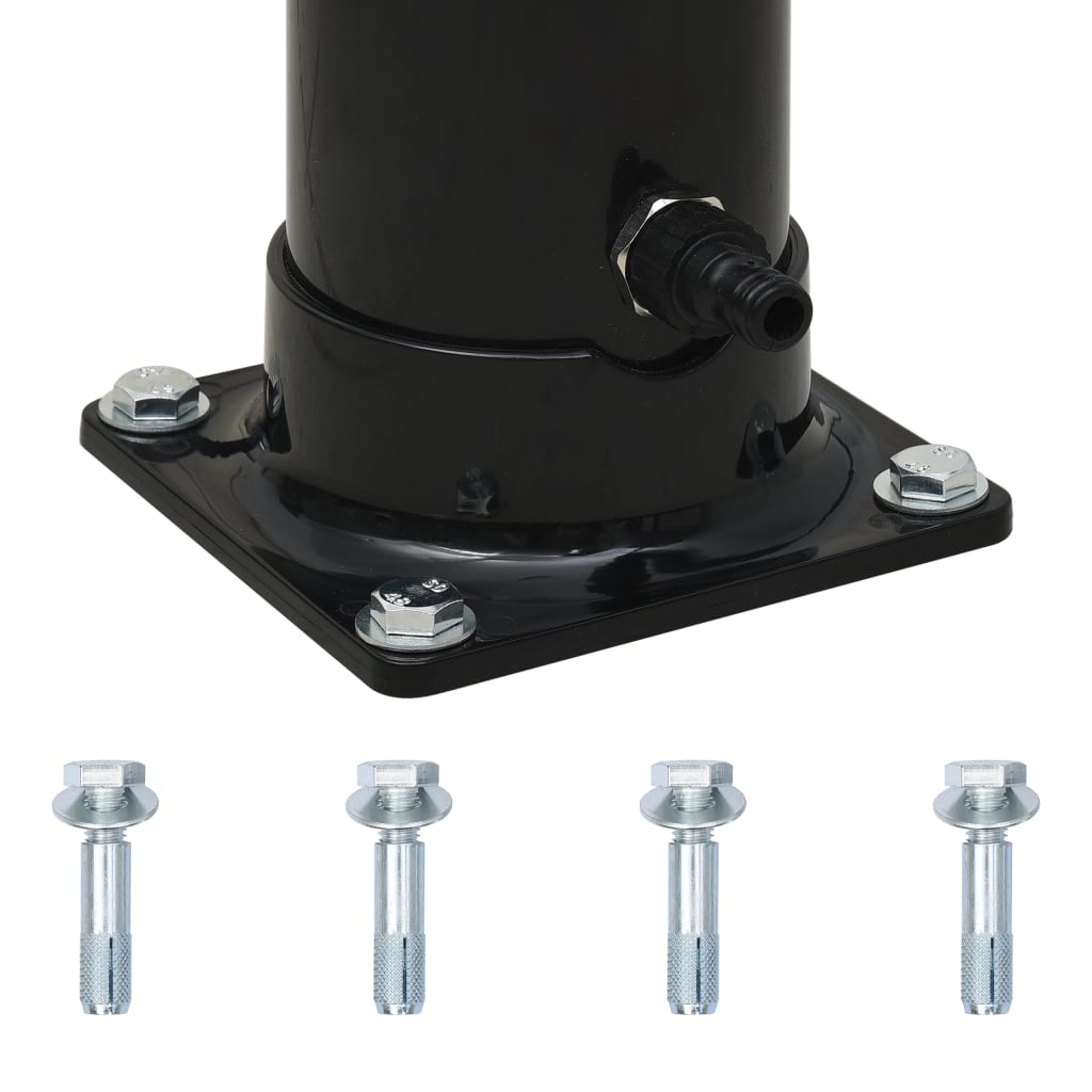 Fekete szolárzuhany 220 cm 20 l