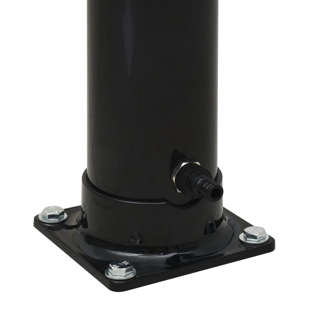 Fekete szolárzuhany 220 cm 20 l