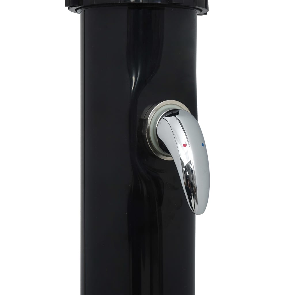 Fekete szolárzuhany 214 cm 20 l