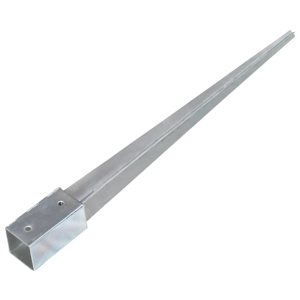 2 db ezüstszínű horganyzott acél kerítéstüske 7 x 7 x 90 cm 2 db ezüstszínű horganyzott acél kerítéstüske 7 x 7 x 90 cm