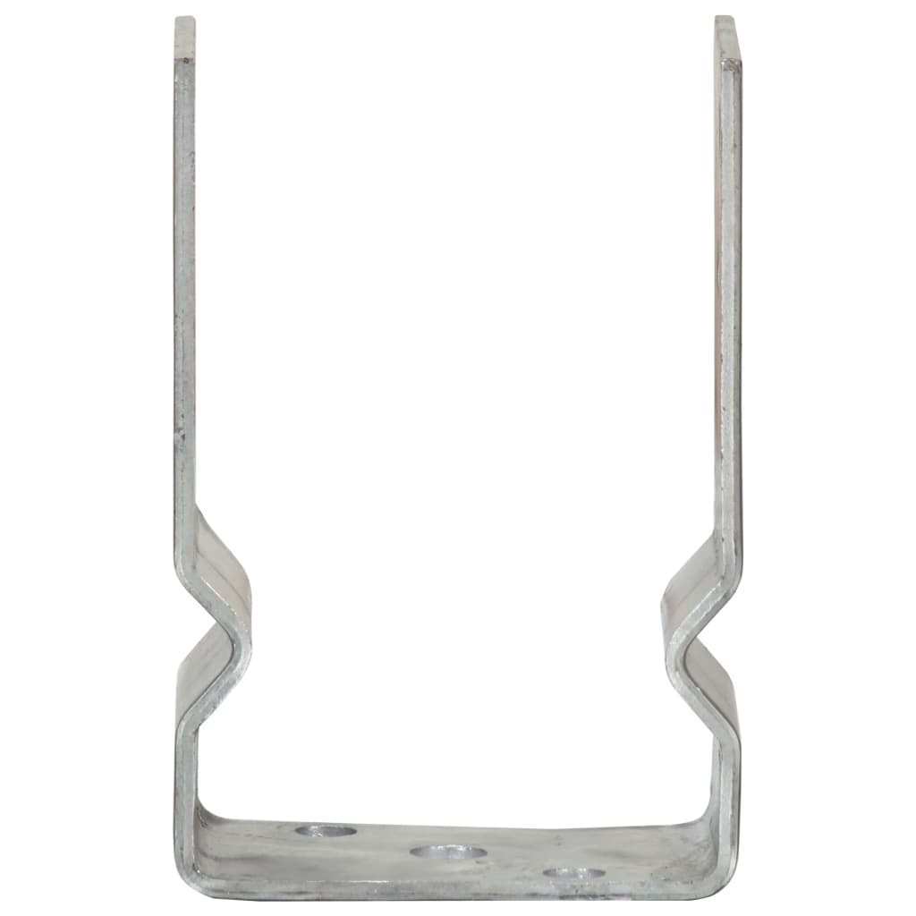 6 db ezüstszínű horganyzott acél kerítéshorgony 9 x 6 x 15 cm