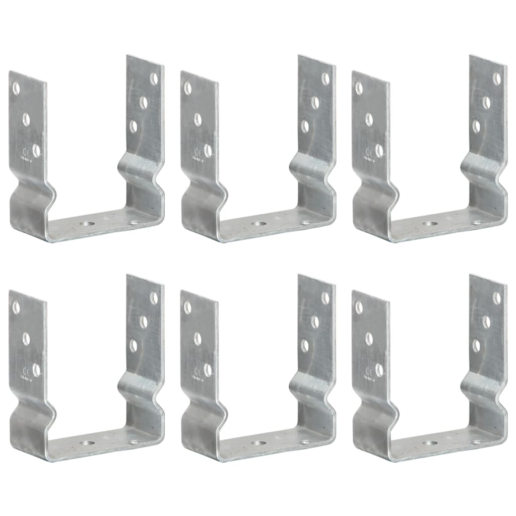 6 db ezüstszínű horganyzott acél kerítéshorgony 12 x 6 x 15 cm 6 db ezüstszínű horganyzott acél kerítéshorgony 12 x 6 x 15 cm