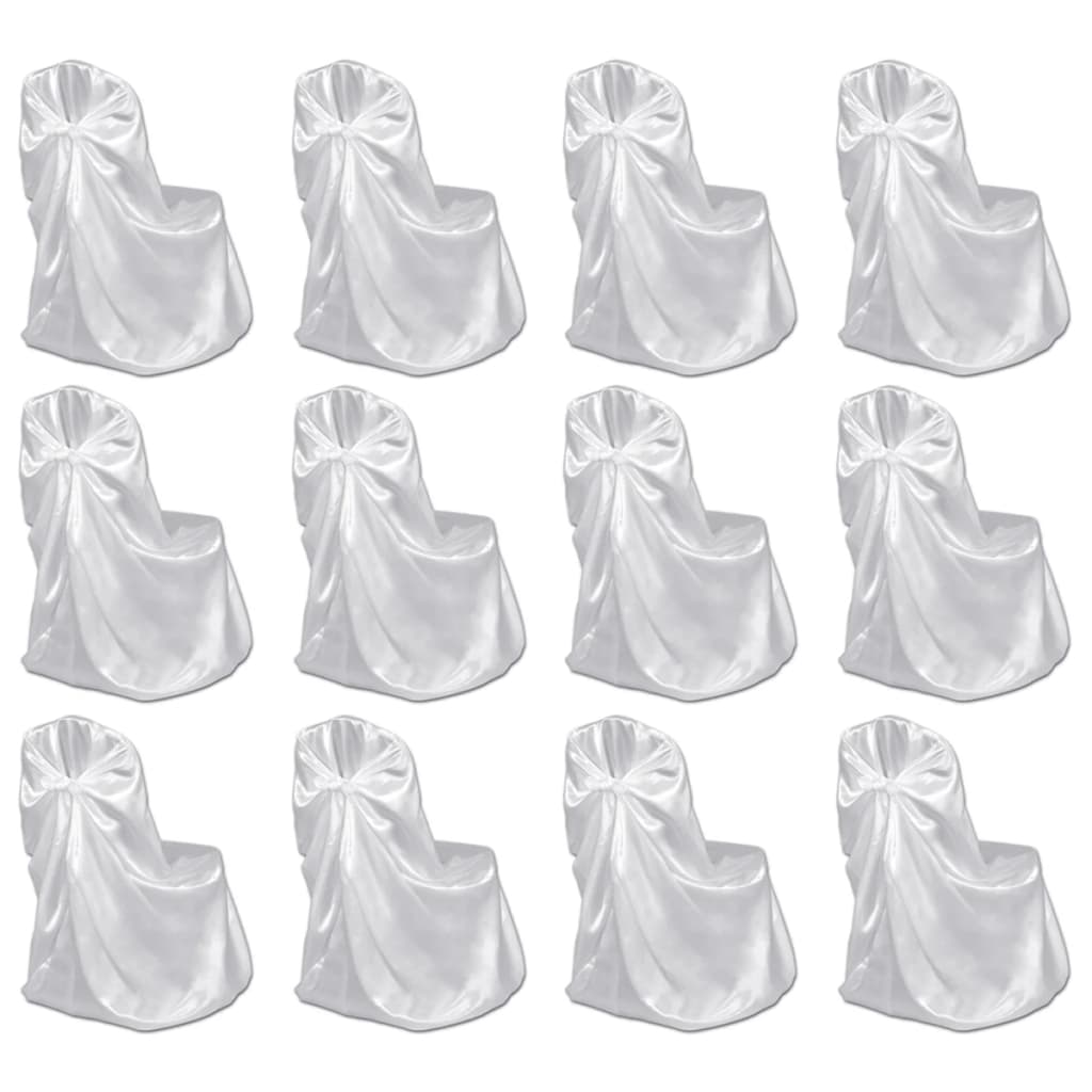 12 db fehér esküvői/bankett székszoknya