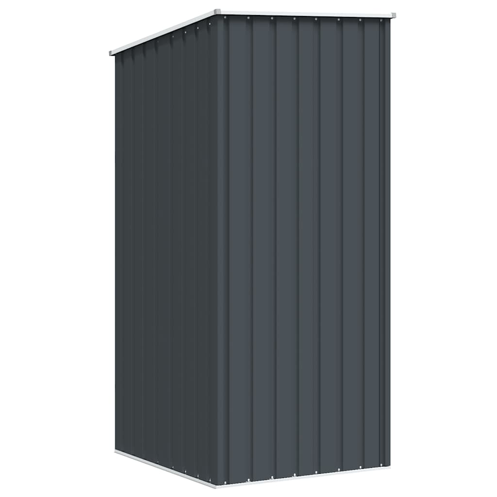 Antracitszürke horganyzott acél kerti fészer 87 x 98 x 159 cm