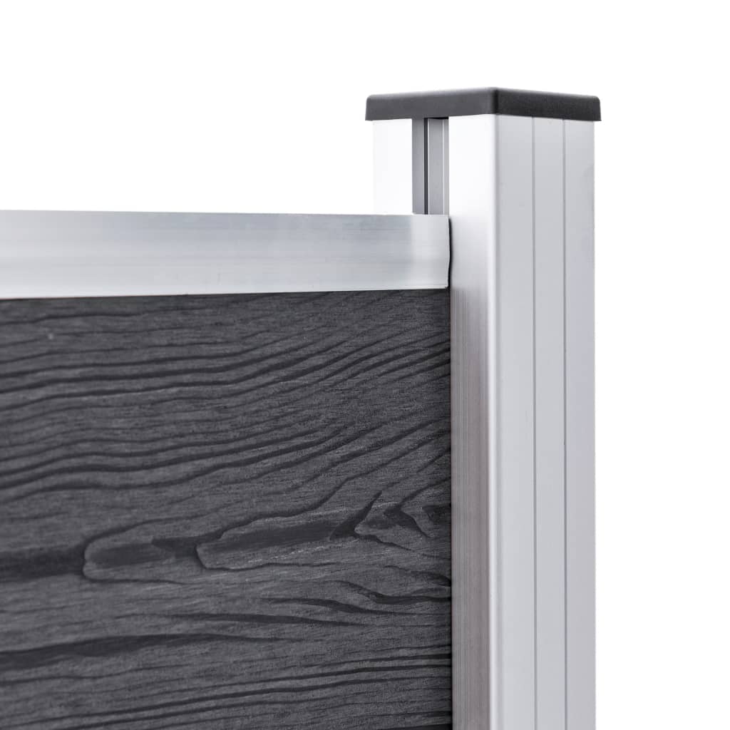 3 db alumínium kerítésoszlop 185 cm