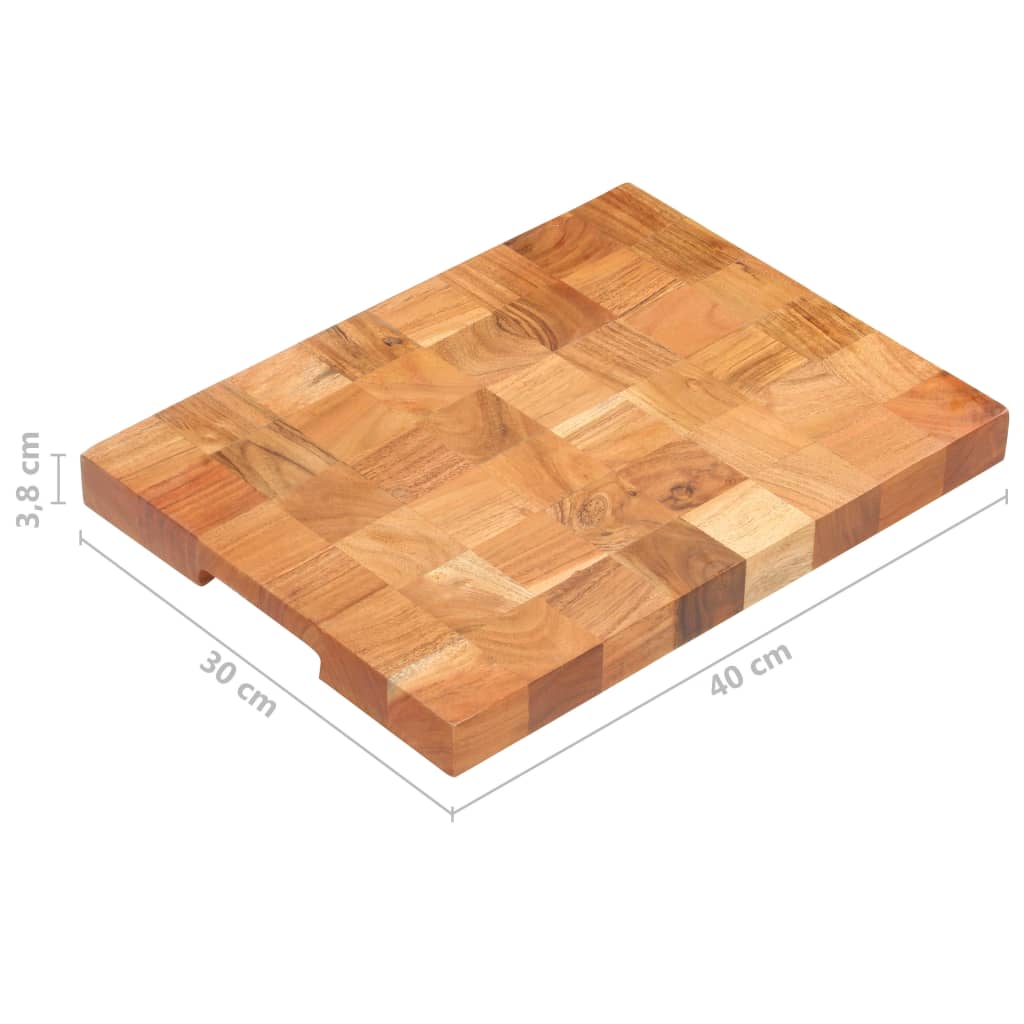 Tömör akácfa vágódeszka 40 x 30 x 3,8 cm Tömör akácfa vágódeszka 40 x 30 x 3,8 cm