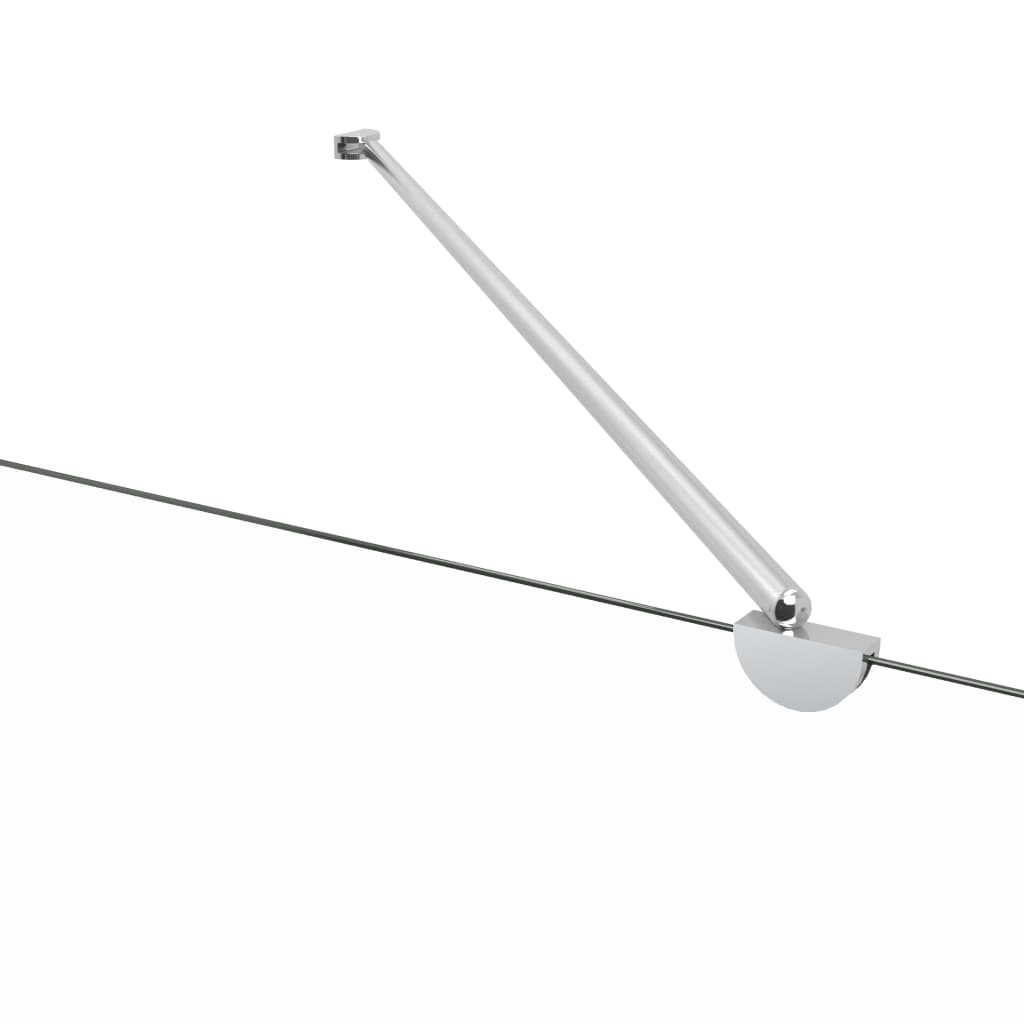 Átlátszó csíkos edzett üveg kádparaván 120 x 68 x 130 cm