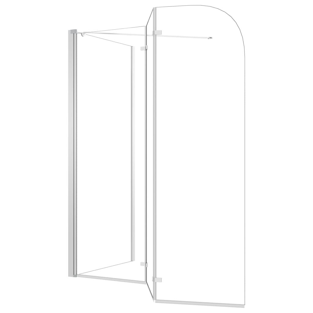 Átlátszó edzett üveg kádparaván 120 x 69 x 130 cm