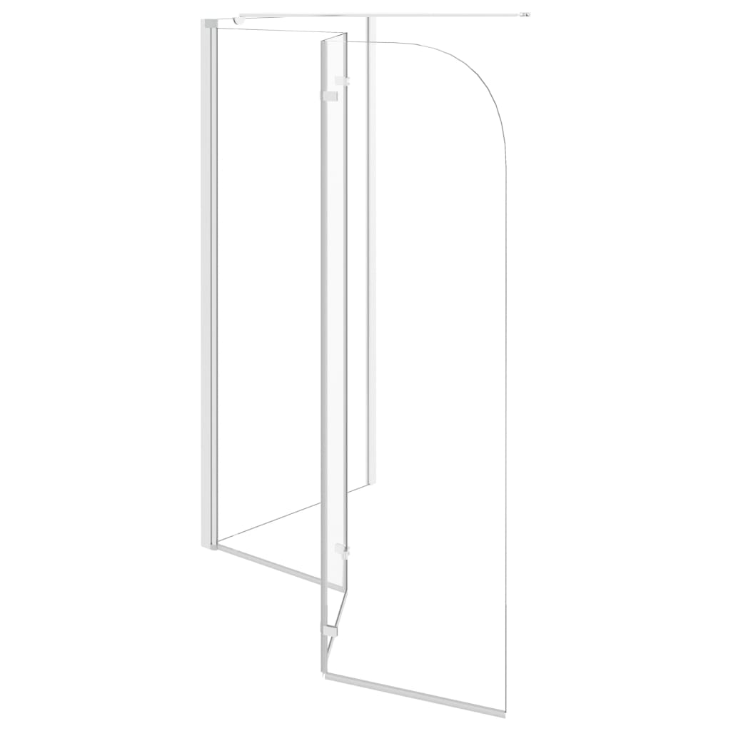 Átlátszó edzett üveg kádparaván 120 x 69 x 130 cm