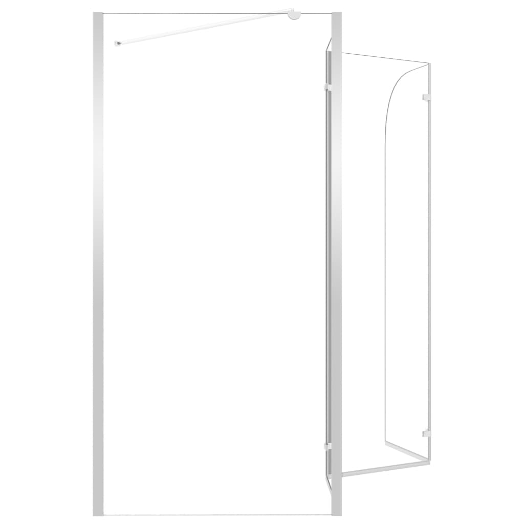 Átlátszó edzett üveg kádparaván 120 x 69 x 130 cm