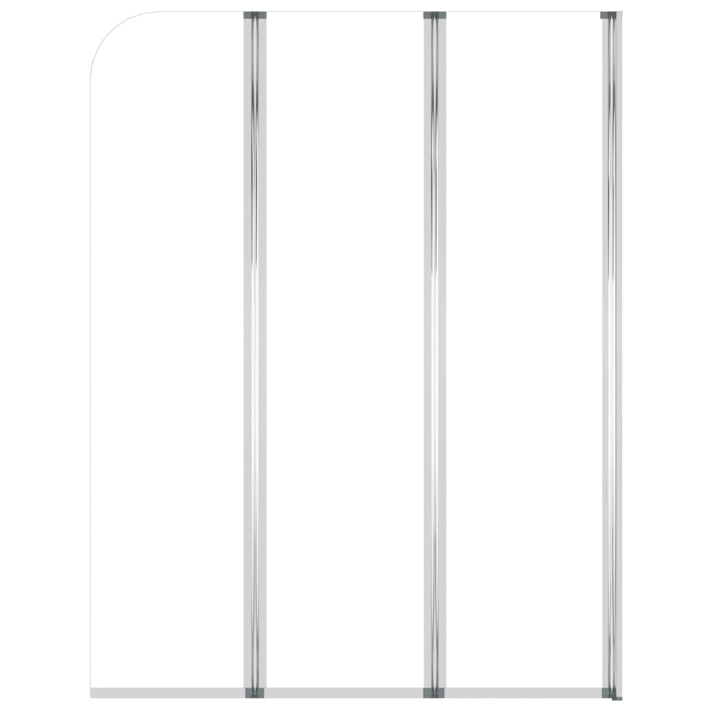 2 db átlátszó edzett üveg kádparaván 104 x 130 cm