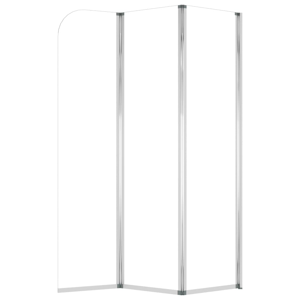 2 db átlátszó edzett üveg kádparaván 104 x 130 cm