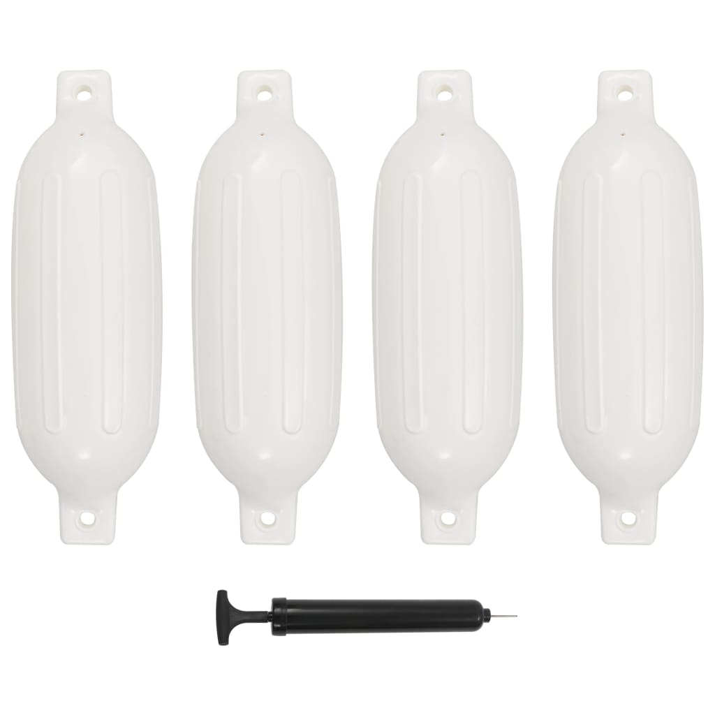 4 darab fehér pvc hajóütköző 58,5 x 16,5 cm 4 darab fehér pvc hajóütköző 58,5 x 16,5 cm