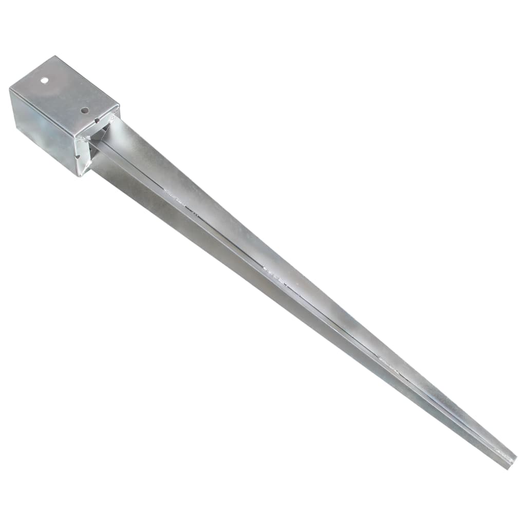 2 db ezüstszínű horganyzott acél kerítéstüske 9 x 9 x 90 cm 2 db ezüstszínű horganyzott acél kerítéstüske 9 x 9 x 90 cm