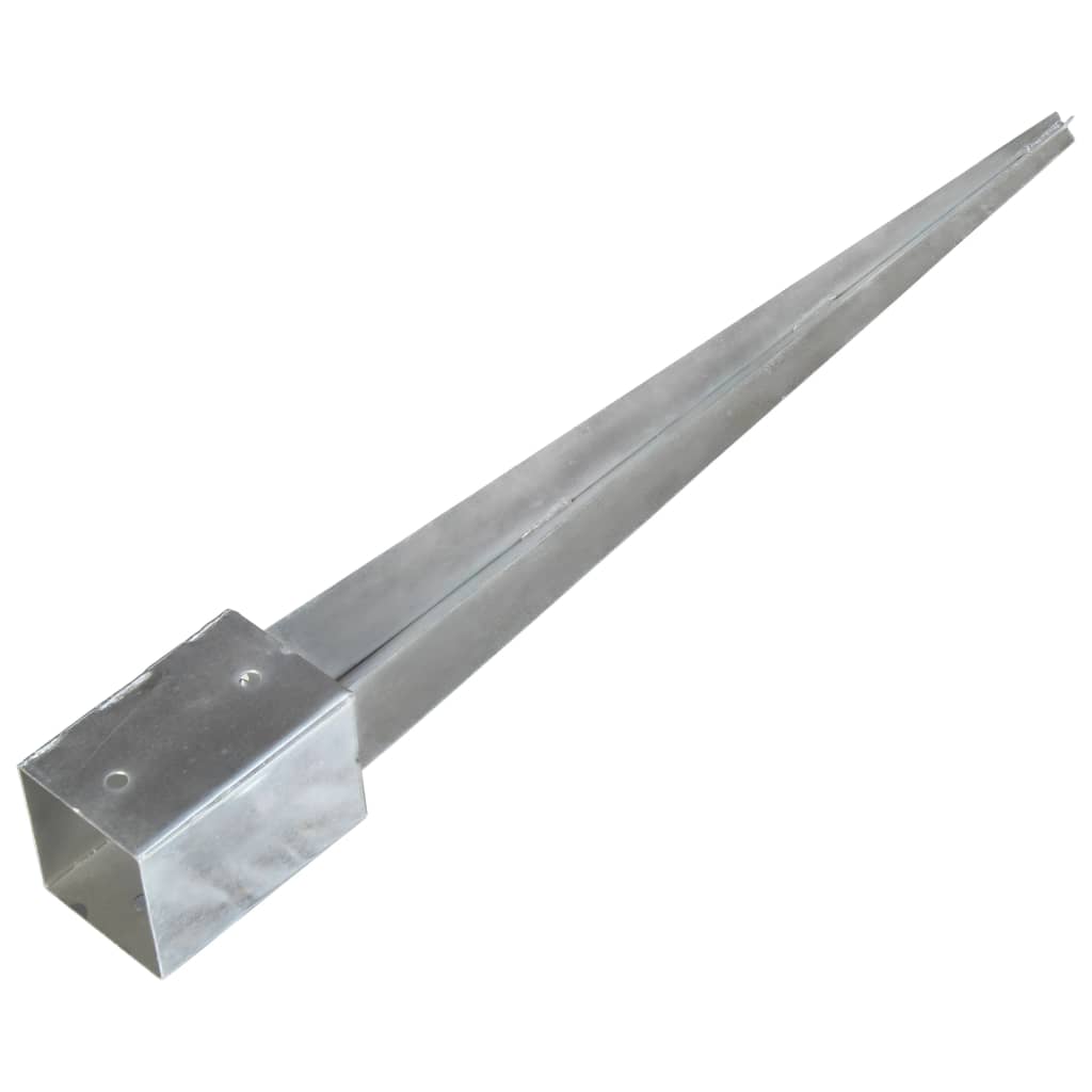 2 db ezüstszínű horganyzott acél kerítéstüske 9 x 9 x 90 cm 2 db ezüstszínű horganyzott acél kerítéstüske 9 x 9 x 90 cm