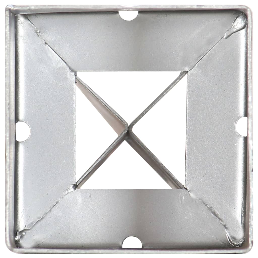 2 db ezüstszínű horganyzott acél kerítéstüske 9 x 9 x 90 cm 2 db ezüstszínű horganyzott acél kerítéstüske 9 x 9 x 90 cm