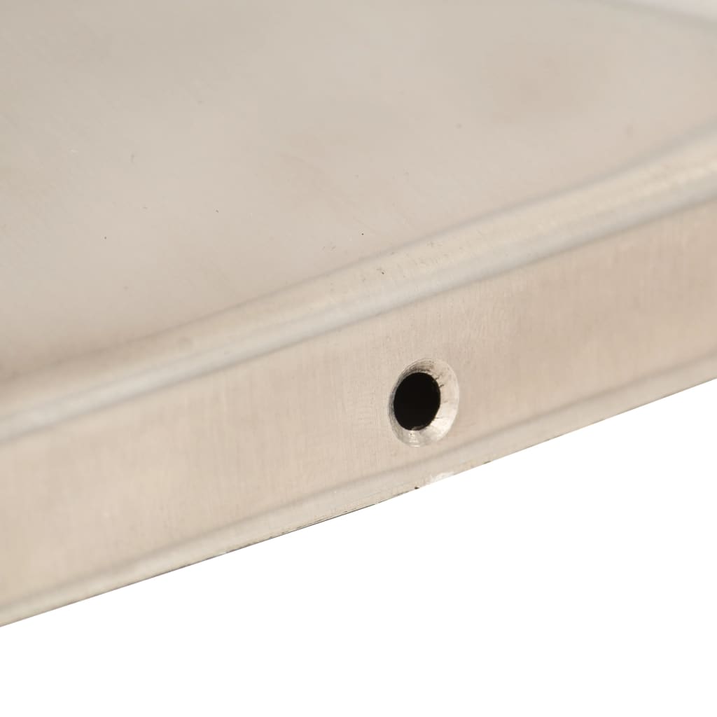 6 db gúla alakú rozsdamentes acél kerítésoszlop-sapka 101x101 mm