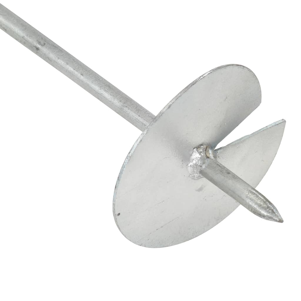 10 db horganyzott fém földhorgony 10 x 60 cm