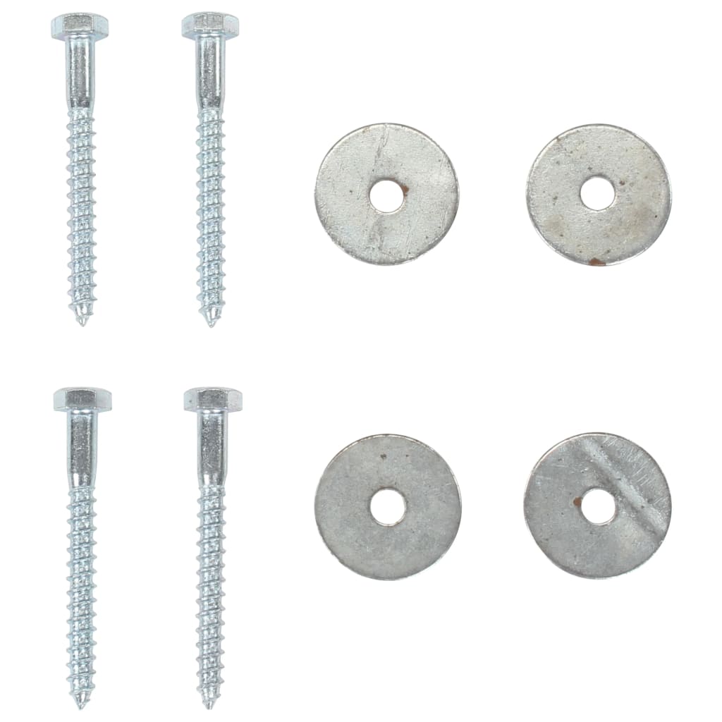 10 db horganyzott fém földhorgony 10 x 60 cm