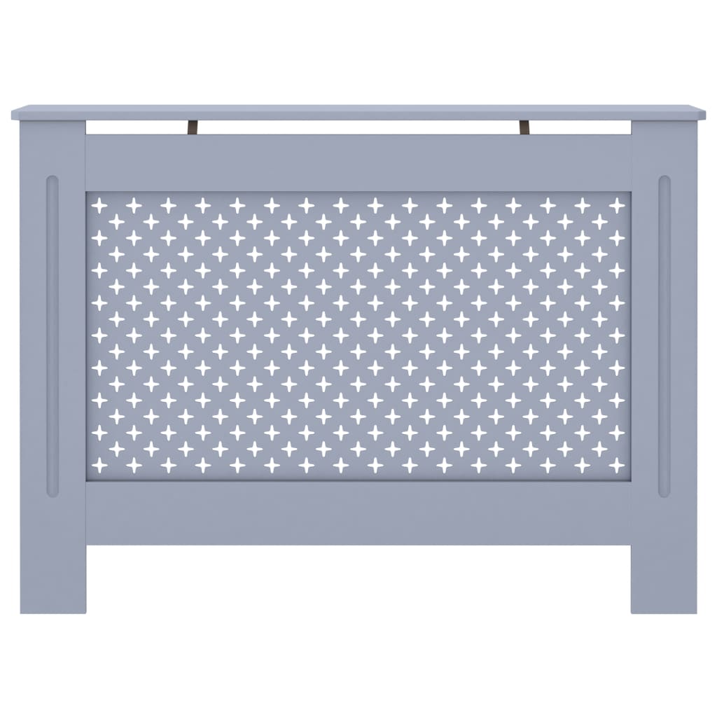 Antracitszürke mdf radiátorburkolat 112 x 19 x 81 cm