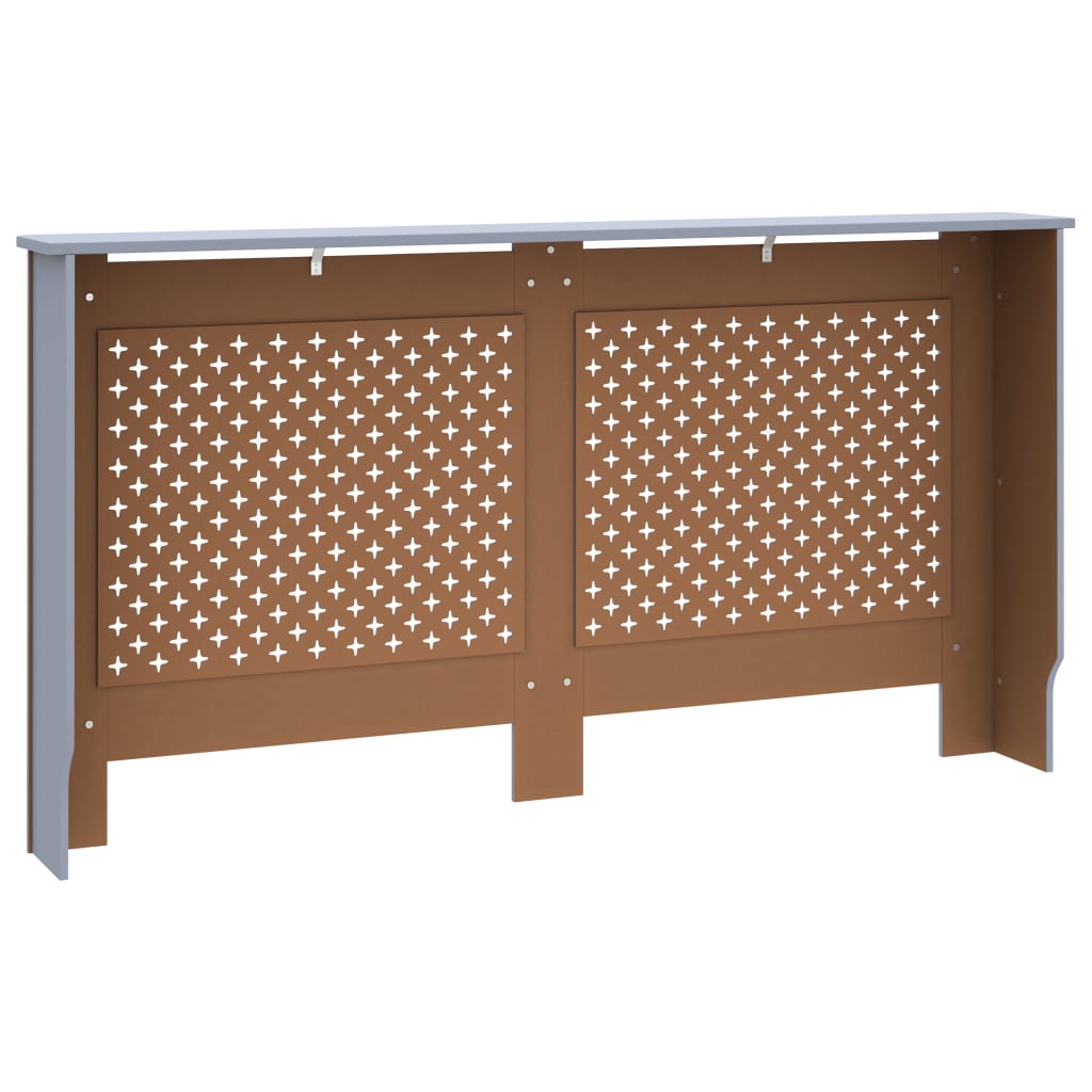 Antracitszürke mdf radiátorburkolat 152 x 19 x 81 cm