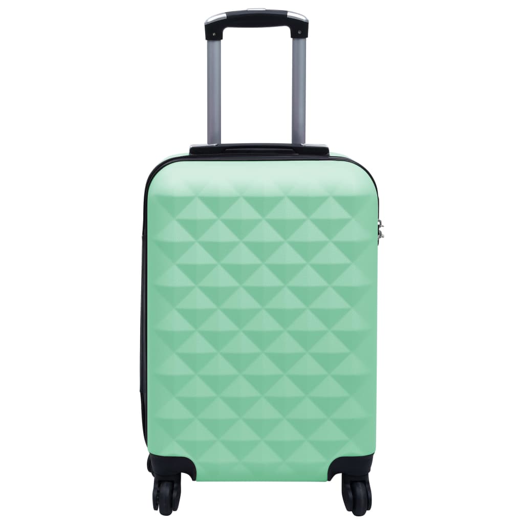 Mentazöld abs keményfalú gurulós bőrönd