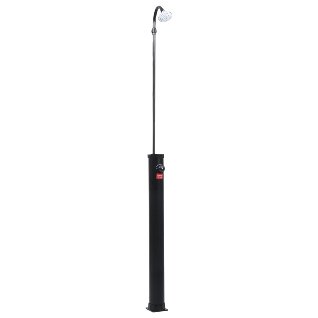 Fekete napelemes kerti zuhany 215 cm 8 l Fekete napelemes kerti zuhany 215 cm 8 l