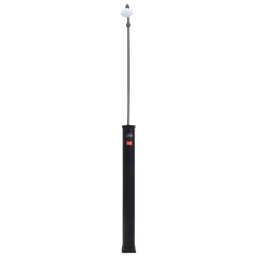 Fekete napelemes kerti zuhany 215 cm 8 l Fekete napelemes kerti zuhany 215 cm 8 l