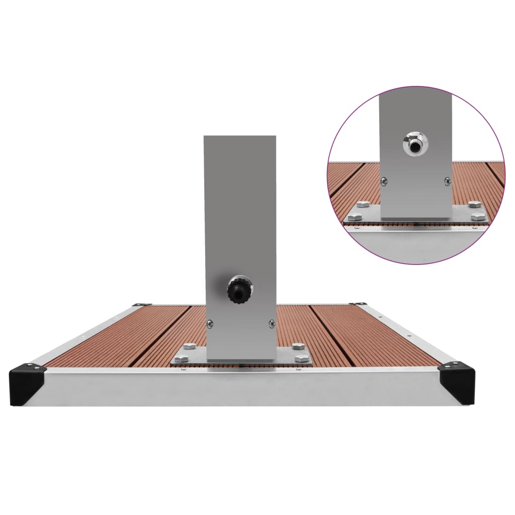 Kültéri wpc és rozsdamentes acél zuhany és zuhanytálca