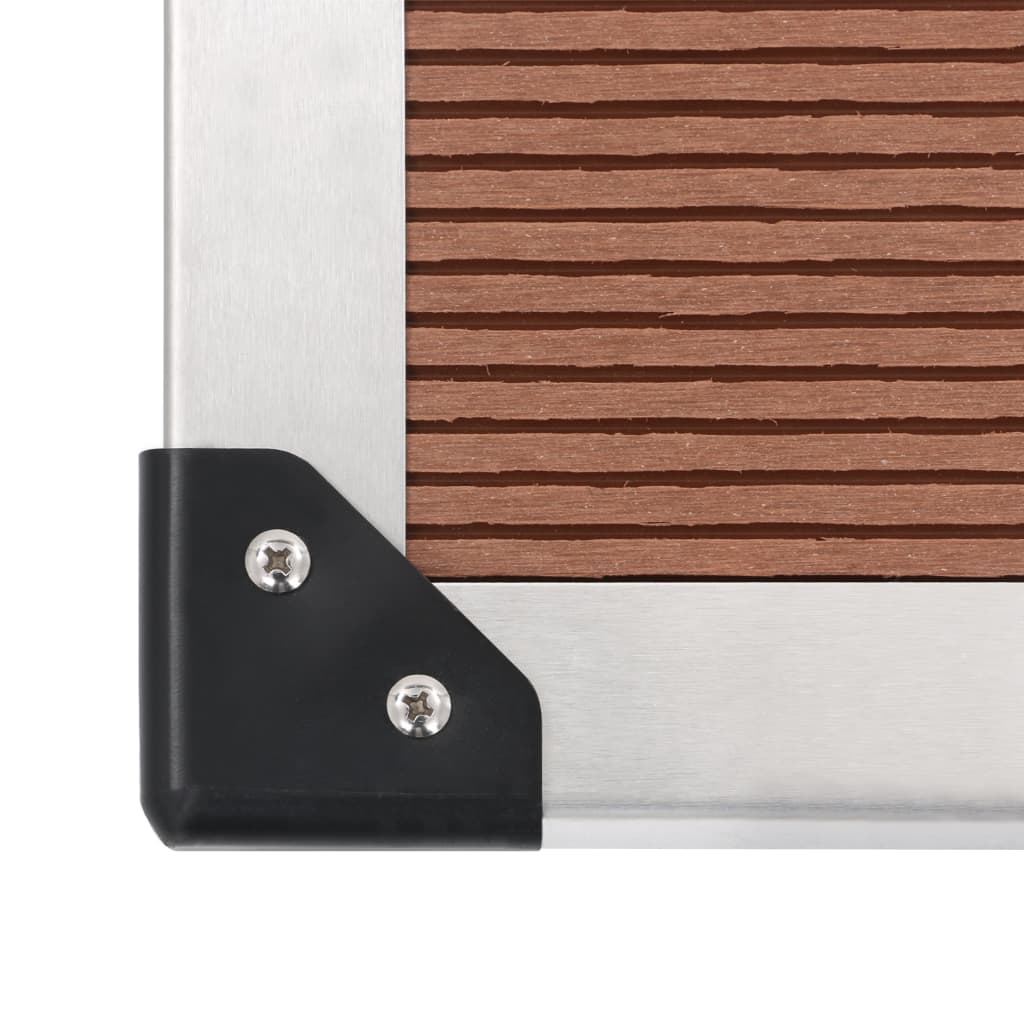 Kültéri wpc és rozsdamentes acél zuhany zuhanytálcával