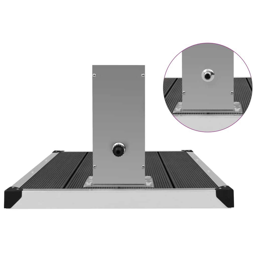 Kültéri wpc és rozsdamentes acél zuhany és zuhanytálca