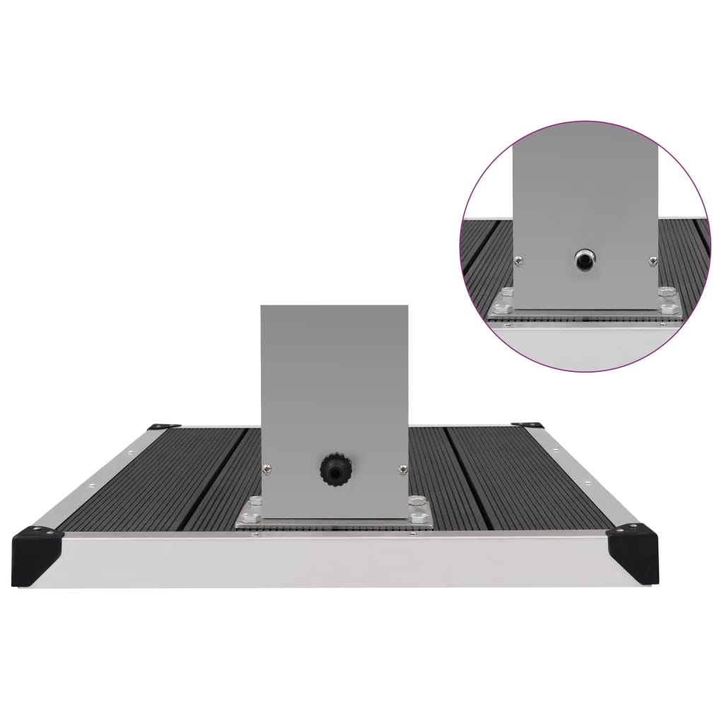 Kültéri wpc és rozsdamentes acél zuhany és zuhanytálca