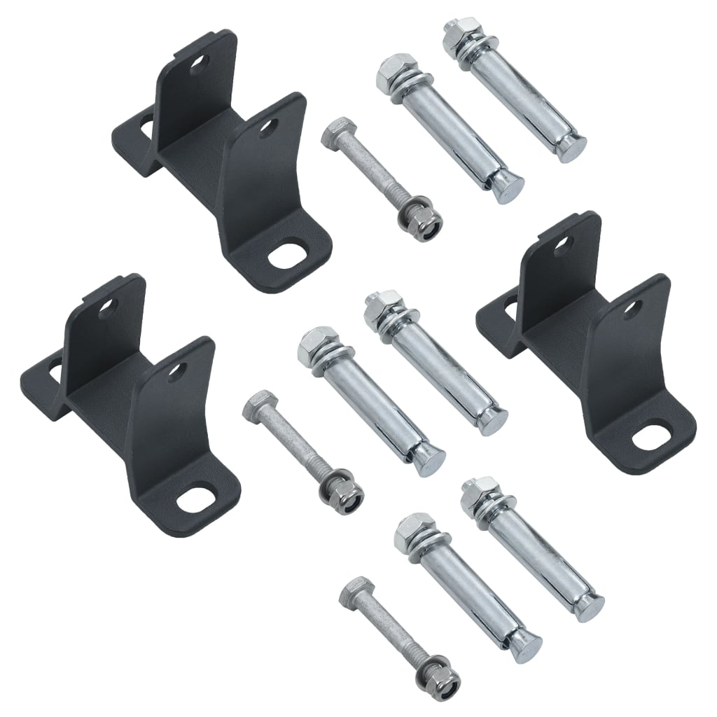 Antracitszürke kézzel behúzható napellenző 450 x 300 cm