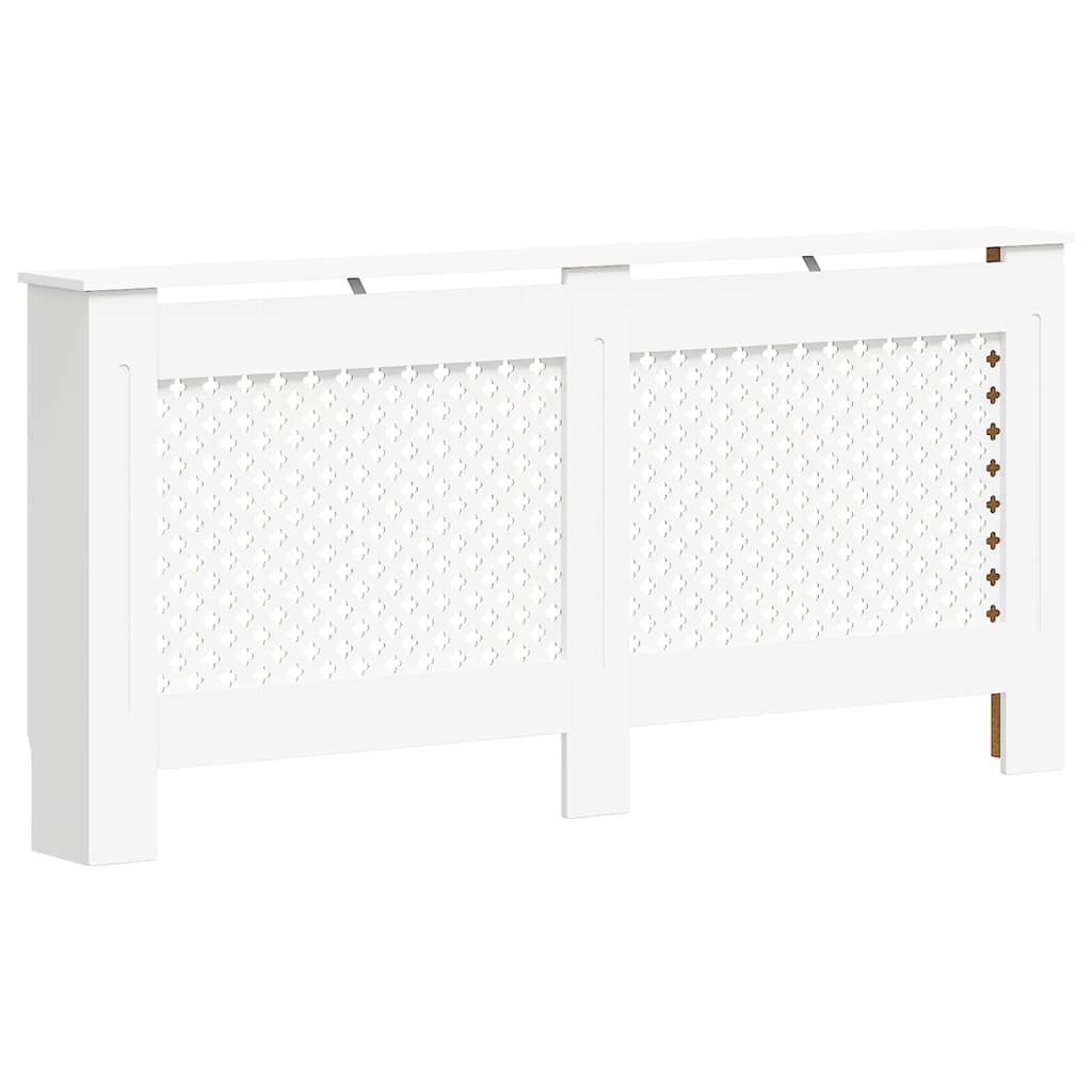 2 db fehér mdf radiátorburkolat 172 x 19 x 81,5 cm