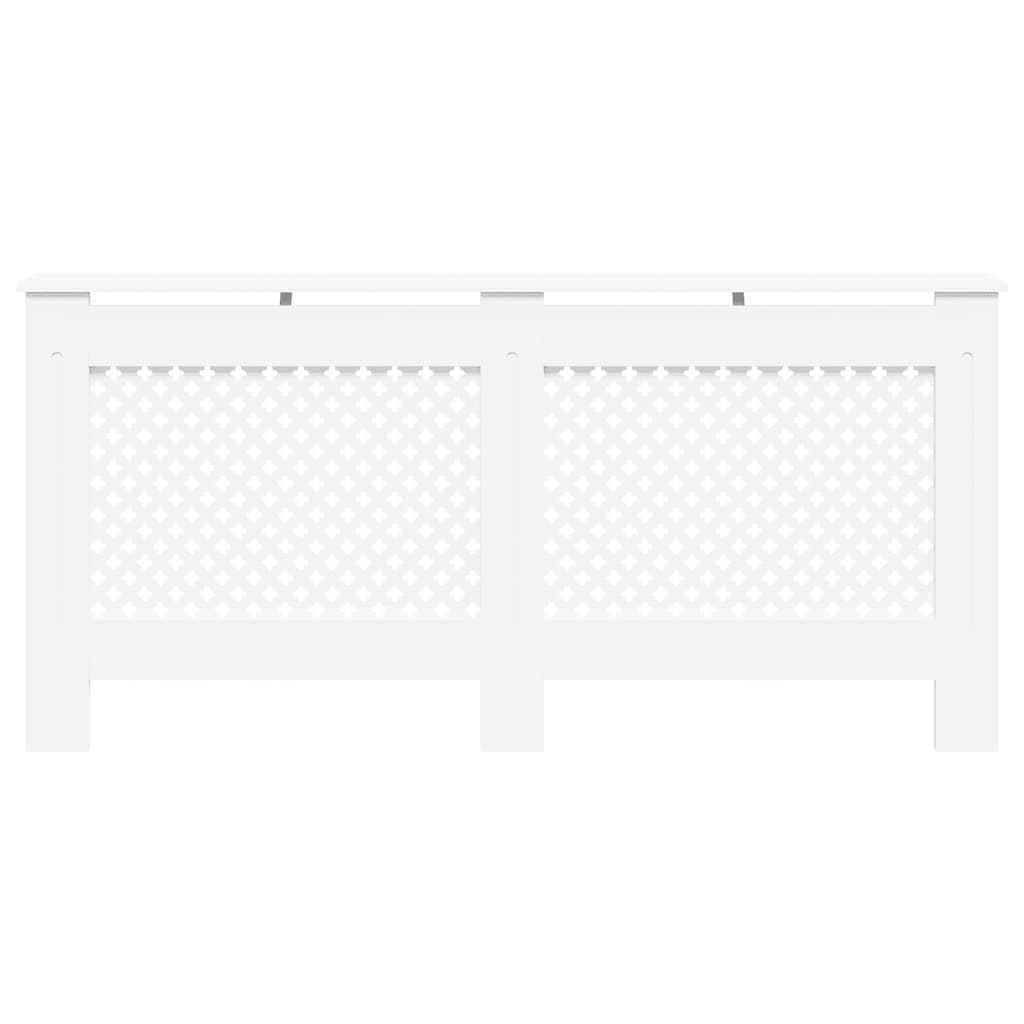 2 db fehér mdf radiátorburkolat 172 x 19 x 81,5 cm