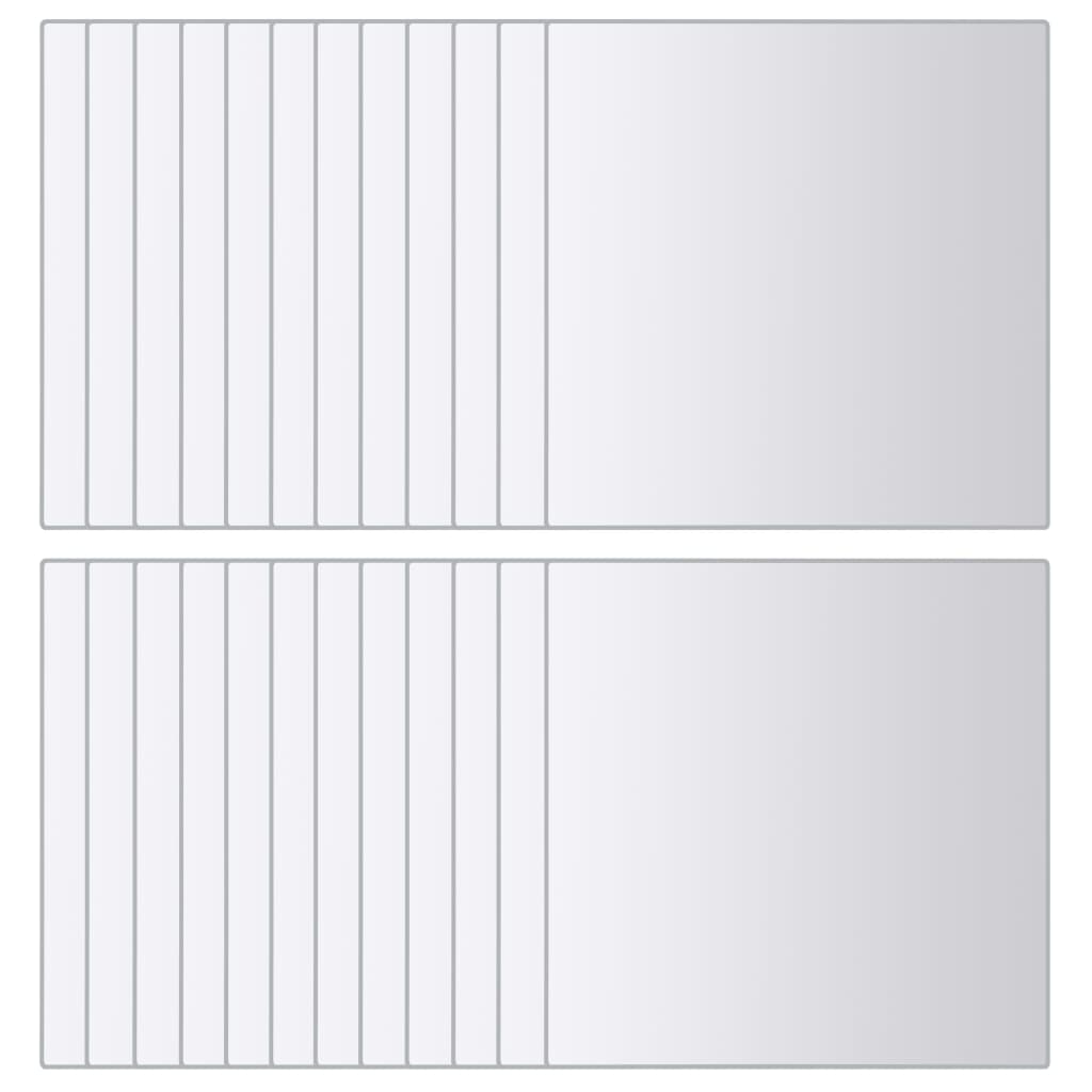 48 db négyzet alakú üveg tükörcsempe