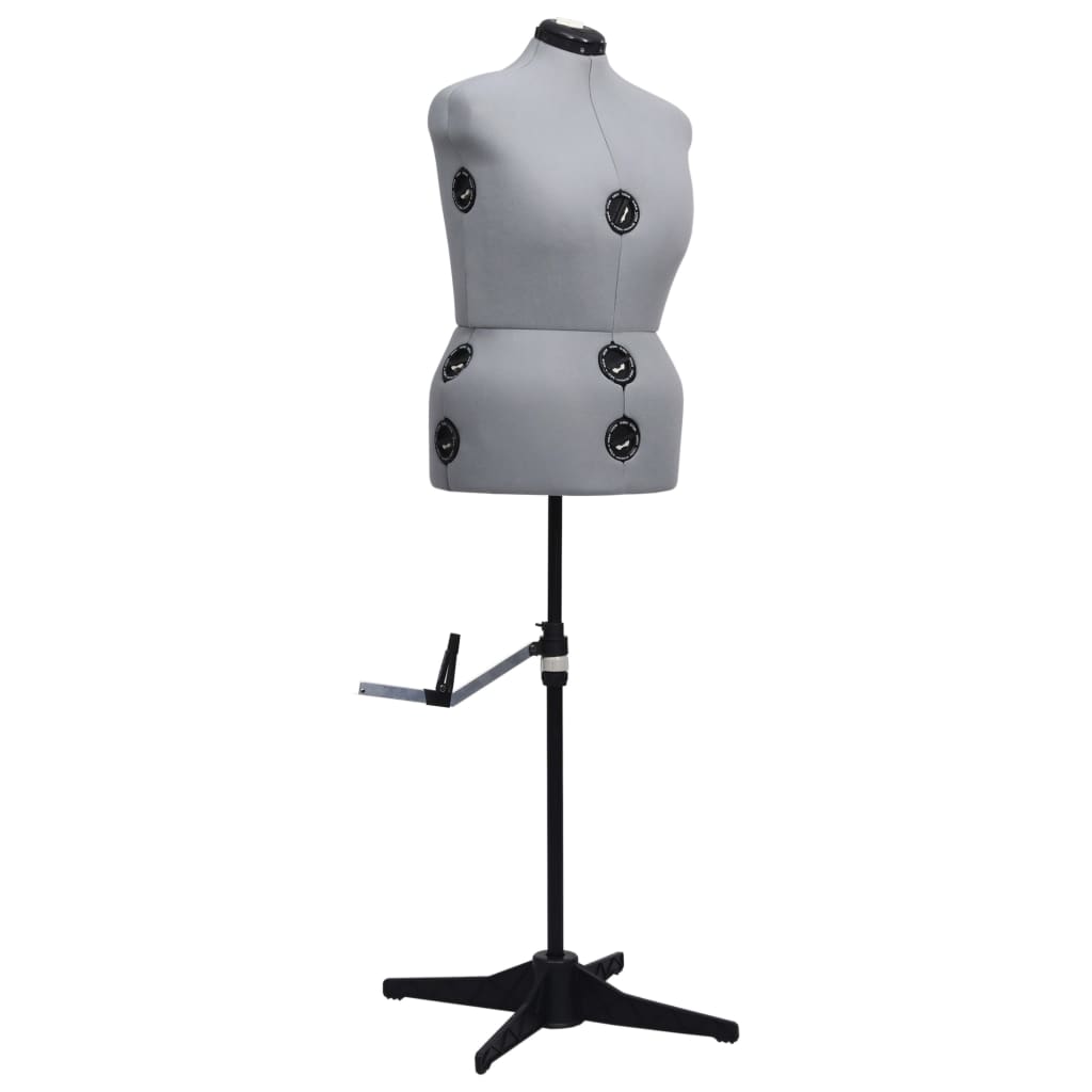 Szürke női állítható próbababa l-es méret 44-50