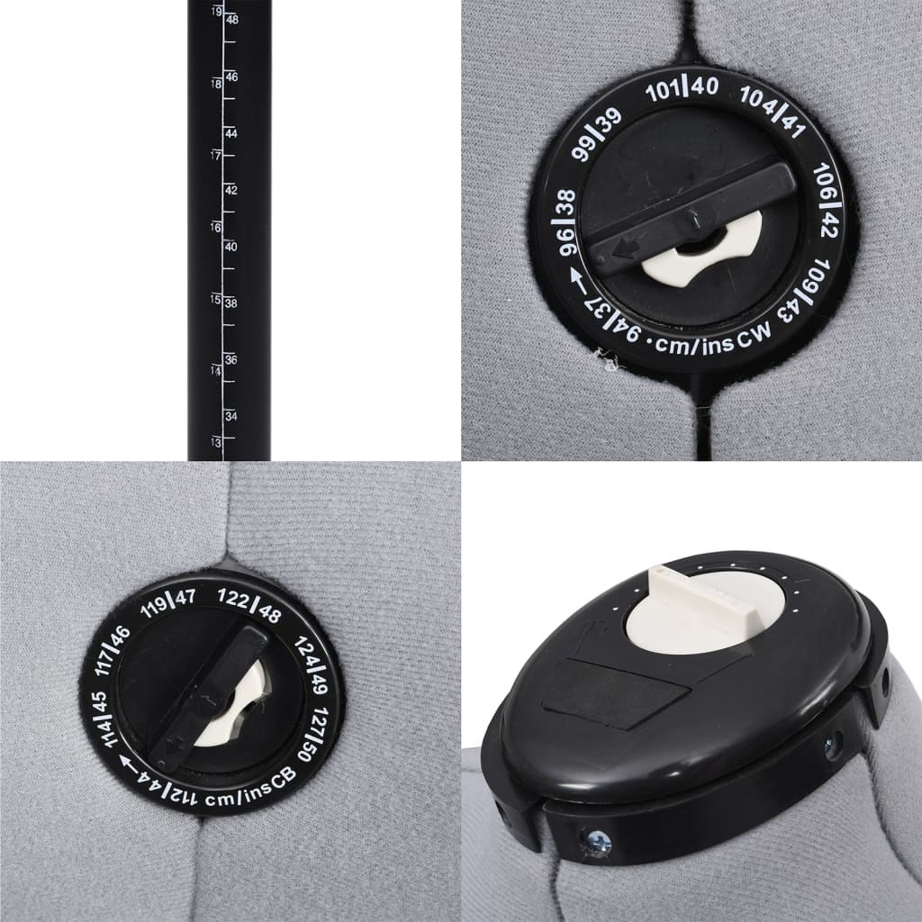 Szürke női állítható próbababa l-es méret 44-50