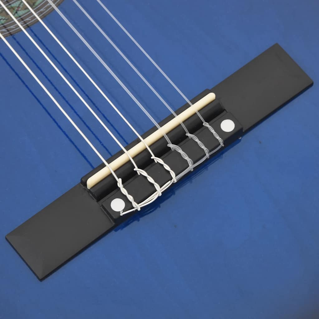 Kék klasszikus gitár kezdőknek és gyerekeknek 3/4 36"