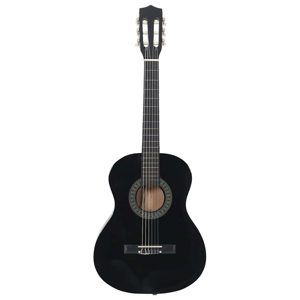 Fekete klasszikus gitár kezdőknek és gyerekeknek 3/4 36"
