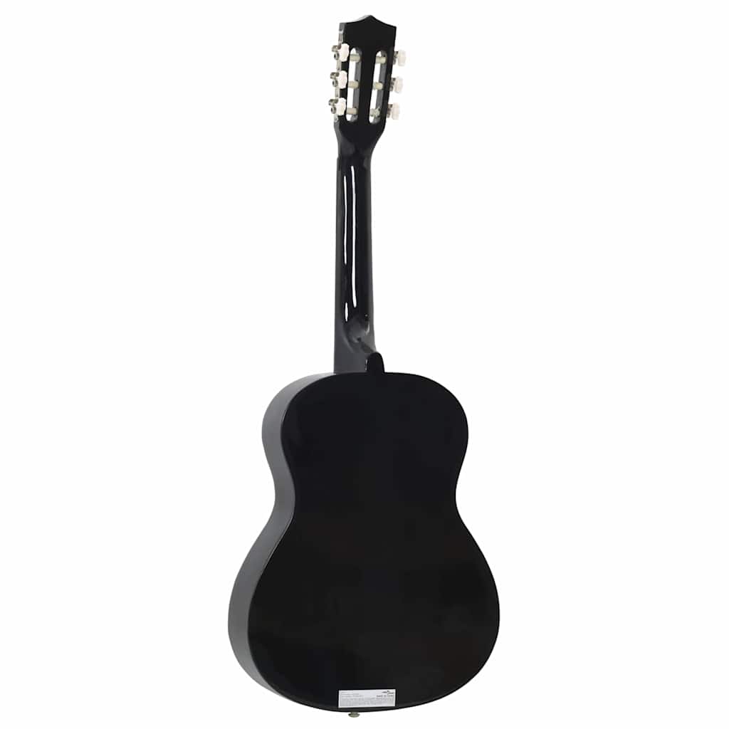 Fekete klasszikus gitár kezdőknek és gyerekeknek 3/4 36"