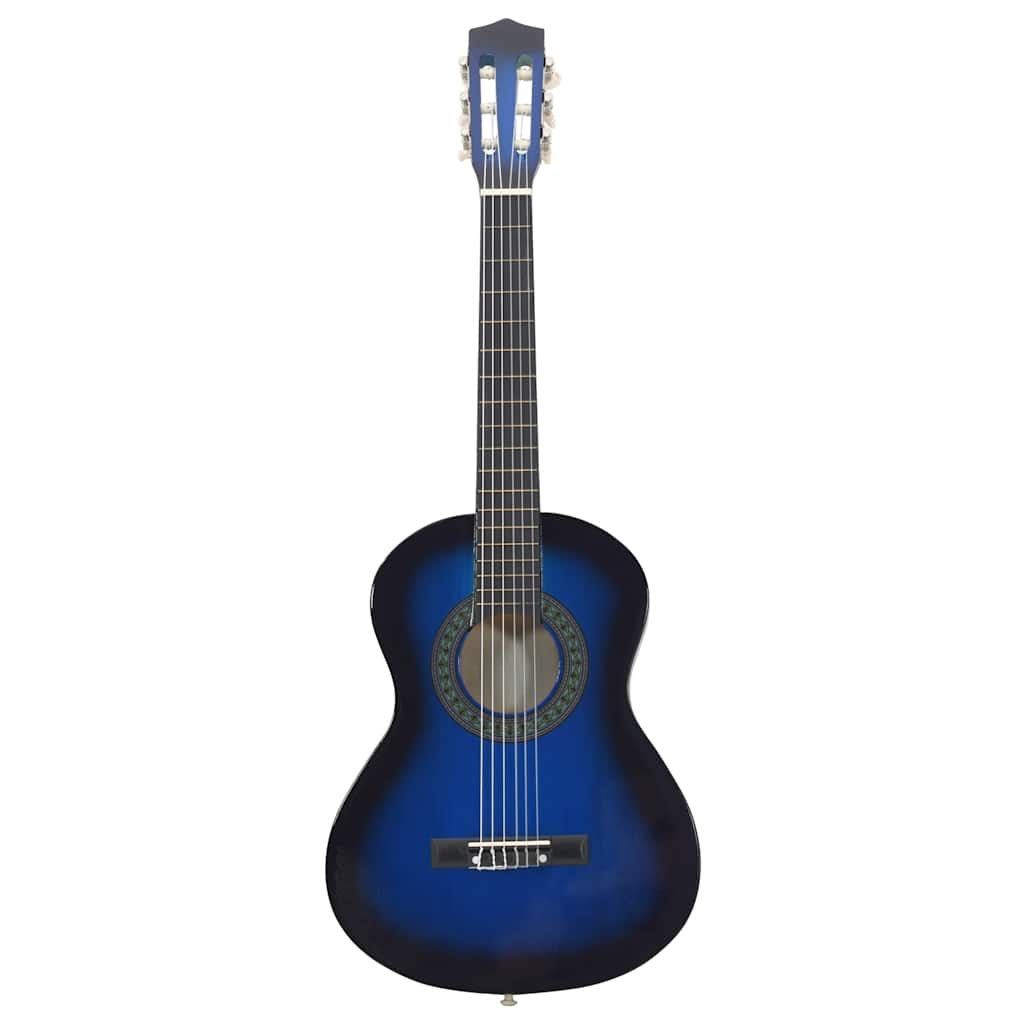 Kék klasszikus gitár kezdőknek és gyerekeknek 1/2 34"