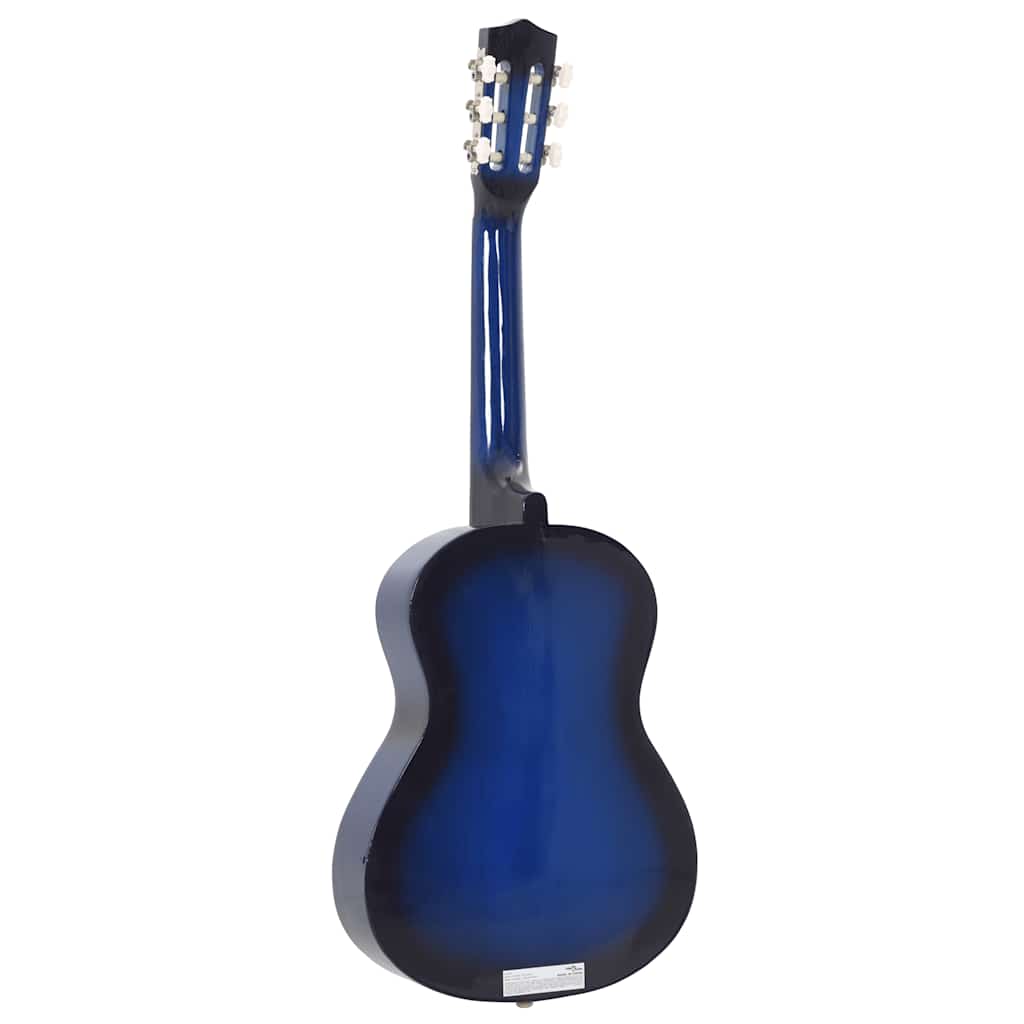 Kék klasszikus gitár kezdőknek és gyerekeknek 1/2 34"