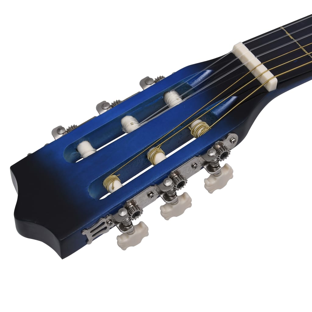 Kék árnyékos 6 húros klasszikus western cutaway gitár 38