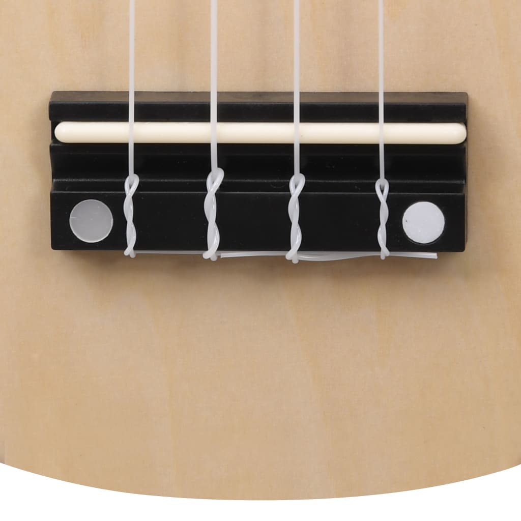 Világos fa szoprán ukuleleszett tokkal gyerekeknek 23