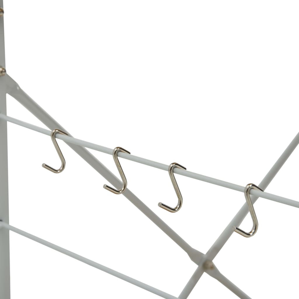 Fehér-tölgyszínű forgácslap mikrosütő szekrény 60x39,6x79,5 cm