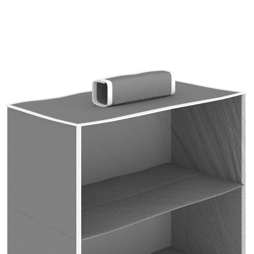 2 db szövet 6 polcos függő szekrényszervező