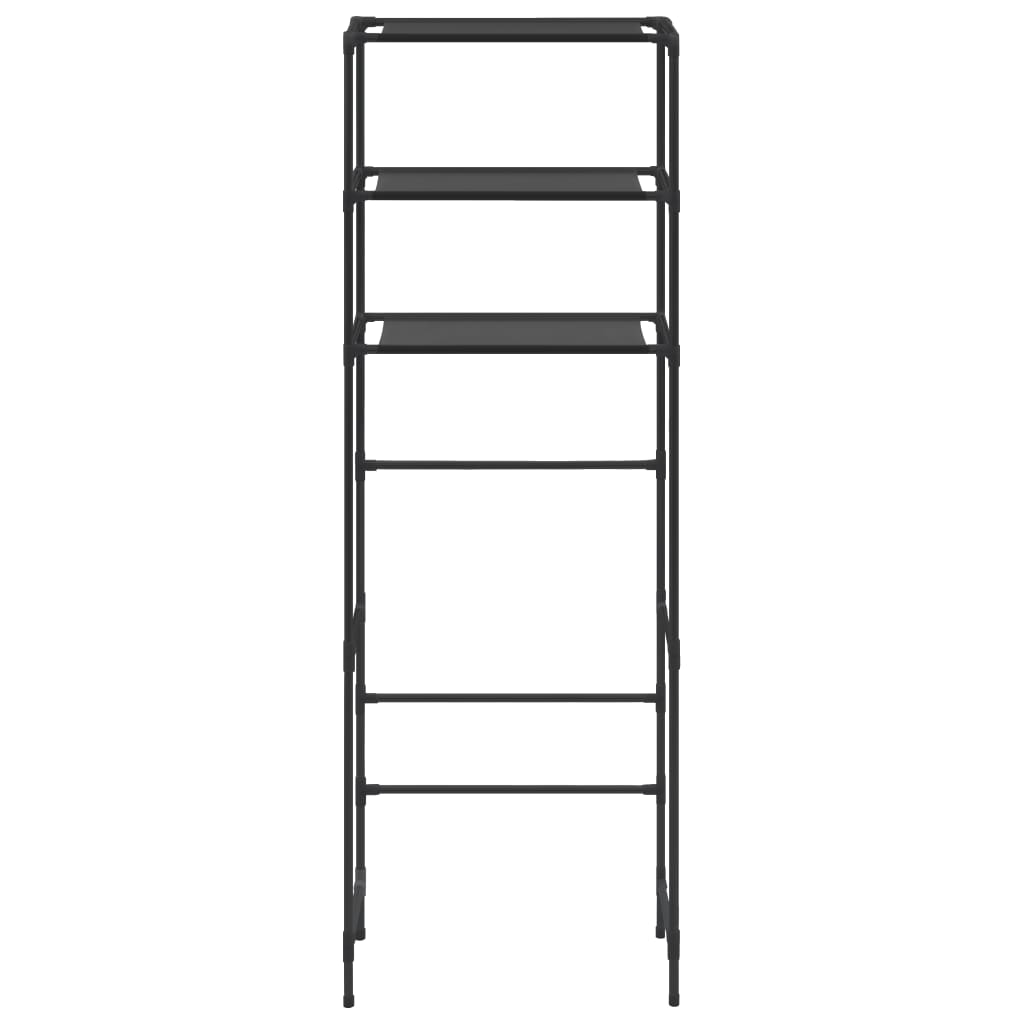 3 szintes fekete wc feletti tárolóállvány 53 x 28 x 169 cm 3 szintes fekete wc feletti tárolóállvány 53 x 28 x 169 cm