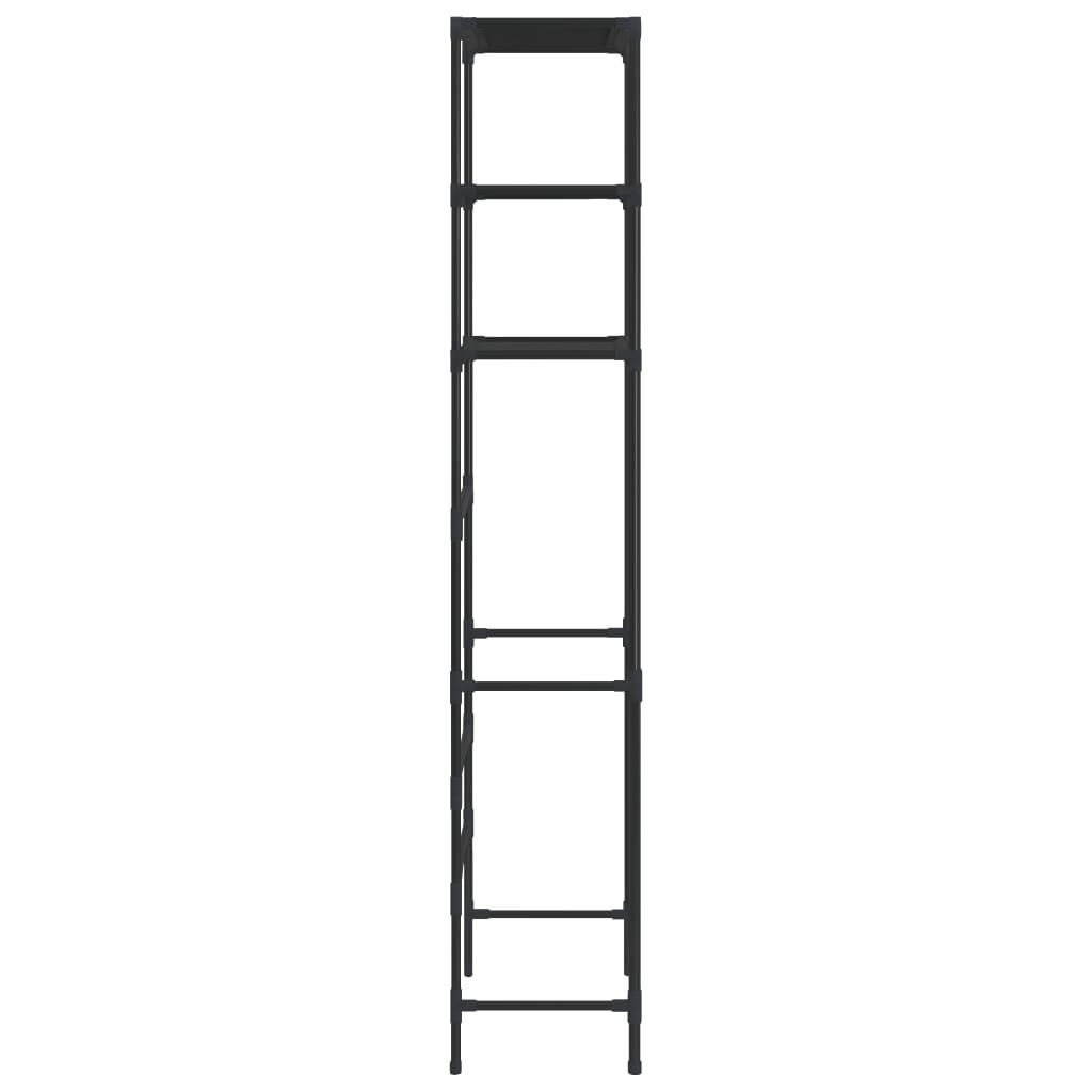 3 szintes fekete wc feletti tárolóállvány 53 x 28 x 169 cm 3 szintes fekete wc feletti tárolóállvány 53 x 28 x 169 cm
